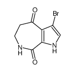 3-bromo-6,7-dihydro-1H,5H-pyrrolo[2,3-c]azepine-4,8-dione结构式