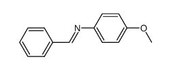 (E)-N-BENZYLIDENE-4-METHOXYANILINE structure