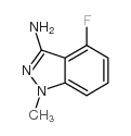 3-AMINO-4-FLUORO-1-METHYLINDAZOLE Structure