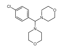 1-chloro-4-(dimorpholinomethyl)benzene structure