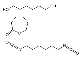 1,6-diisocyanatohexane,hexane-1,6-diol,oxepan-2-one结构式