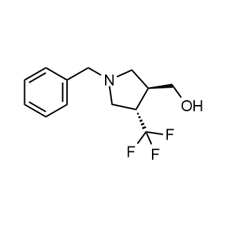 rel-((3S,4S)-1-Benzyl-4-(trifluoromethyl)pyrrolidin-3-yl)methanol structure