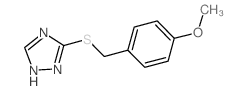 3-((4-METHOXYBENZYL)THIO)-1H-1,2,4-TRIAZOLE structure