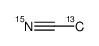 Methyl-13C cyanide-15N Structure