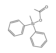 Methyldiphenylsilyl acetate Structure