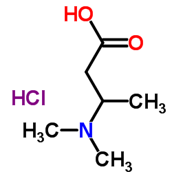 3-(Dimethylamino)butanoic acid hydrochloride (1:1) structure