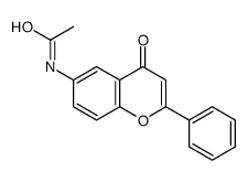 N-(4-oxo-2-phenylchromen-6-yl)acetamide Structure