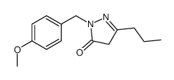 2-[(4-methoxyphenyl)methyl]-5-propyl-4H-pyrazol-3-one Structure