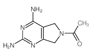 1-(3,5-diamino-2,4,8-triazabicyclo[4.3.0]nona-2,4,10-trien-8-yl)ethanone Structure