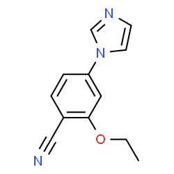 Benzonitrile, 2-ethoxy-4-(1H-imidazol-1-yl)- (9CI) Structure