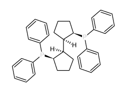 [(1R,2R)-2-[(1R,2R)-2-diphenylphosphanylcyclopentyl]cyclopentyl]-diphenylphosphane结构式