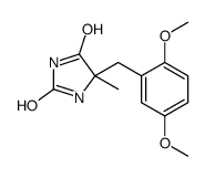 5-[(2,5-dimethoxyphenyl)methyl]-5-methylimidazolidine-2,4-dione结构式
