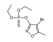 (4-bromo-5-methyl-1,2-oxazol-3-yl)oxy-diethoxy-sulfanylidene-λ5-phosphane Structure