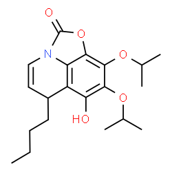 2H,6H-Oxazolo[5,4,3-ij]quinolin-2-one,6-butyl-7-hydroxy-8,9-bis(1-methylethoxy)- structure