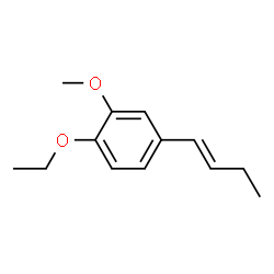 Benzene, 4-(1-butenyl)-1-ethoxy-2-methoxy-, (E)- (9CI) Structure
