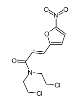 N,N-Bis(2-chloroethyl)-5-nitro-2-furanacrylamide structure