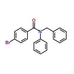 N-Benzyl-N-phenyl-4-bromobenzamide结构式
