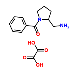 [2-(Aminomethyl)-1-pyrrolidinyl](phenyl)methanone ethanedioate (1:1) Structure