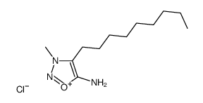 3-methyl-4-nonyl-1-oxa-2-aza-3-azoniacyclopenta-2,4-dien-5-amine chlor ide结构式