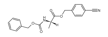 Z-L-Ala 4-cyanobenzyl ester Structure