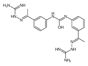 1,3-bis[3-[(E)-N-(diaminomethylideneamino)-C-methylcarbonimidoyl]phenyl]urea Structure