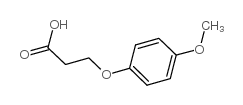 Propanoic acid,3-(4-methoxyphenoxy)- Structure