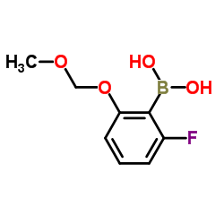 [2-Fluoro-6-(methoxymethoxy)phenyl]boronic acid结构式