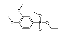 (3,4-DIMETHOXY-PHENYL)-PHOSPHONIC ACID DIETHYL ESTER Structure