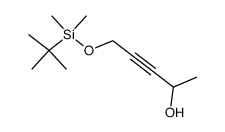 1-tertbutyldimethylsilyloxy-4-hydroxy-pent-2-yne Structure