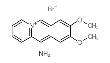 8,9-dimethoxybenzo[b]quinolizin-5-ium-11-amine,bromide Structure