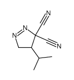 3H-Pyrazole-3,3-dicarbonitrile,4,5-dihydro-4-(1-methylethyl)-(9CI) structure
