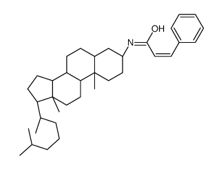 N-[(3R,5S,8R,9S,10S,13R,14S,17R)-10,13-dimethyl-17-[(2R)-6-methylheptan-2-yl]-2,3,4,5,6,7,8,9,11,12,14,15,16,17-tetradecahydro-1H-cyclopenta[a]phenanthren-3-yl]-3-phenylprop-2-enamide结构式