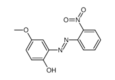 4-methoxy-2-(2'-nitrophenylazo)phenol Structure