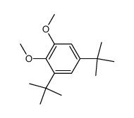 3,5-Di-tert-butyl-1,2-dimethoxybenzene结构式