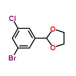 2-(3-Bromo-5-chlorophenyl)-1,3-dioxolane Structure