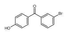 (3-bromophenyl)(4-hydroxyphenyl)methanone Structure