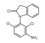 1,3-dihydro-N-[(2,6-dichloro-3-amino)phenyl]-2H-indol-2-one结构式