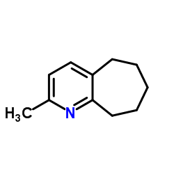 2-Methyl-6,7,8,9-tetrahydro-5H-cyclohepta[b]pyridine结构式