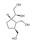 1,2,3-Cyclopentanetrimethanol,-alpha--(hydroxymethyl)-,(-alpha-S,1S,2R,3S)-(9CI) structure