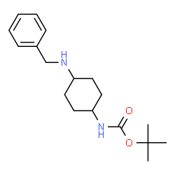 tert-Butyl (1R*,4R*)-4-(benzylamino)cyclohexylcarbamate Structure