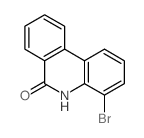 6(5H)-Phenanthridinone,4-bromo-结构式