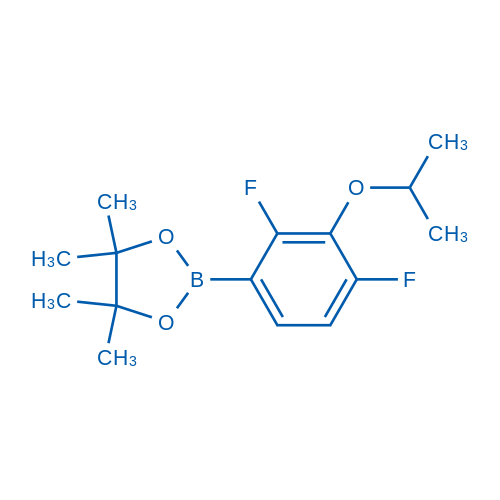 2-(2,4-二氟-3-异丙氧基苯基)-4,4,5,5-四甲基-1,3,2-二氧硼杂环戊烷图片