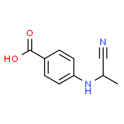 Benzoic acid, p-[(1-cyanoethyl)amino]- (8CI)结构式
