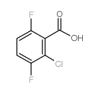 2-chloro-3,6-difluorobenzoic acid Structure