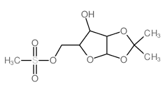 a-D-Xylofuranose,1,2-O-(1-methylethylidene)-, 5-methanesulfonate structure