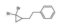 2,2-dibromo-1-(2-phenylethyl)cyclopropane Structure