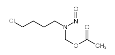 N-NITROSO-N-(ACETOXYMETHYL)-4-CHLOROBUTYLAMINE结构式