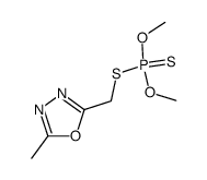 dithiophosphoric acid O,O'-dimethyl ester S-(5-methyl-[1,3,4]oxadiazol-2-ylmethyl) ester Structure