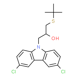 1-(tert-butylthio)-3-(3,6-dichloro-9H-carbazol-9-yl)propan-2-ol Structure