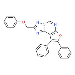 2-(PHENOXYMETHYL)-8,9-DIPHENYLFURO[3,2-E][1,2,4]TRIAZOLO[1,5-C]PYRIMIDINE Structure